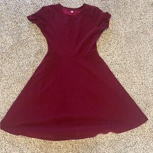 Elegant Burgundy Kids Dress